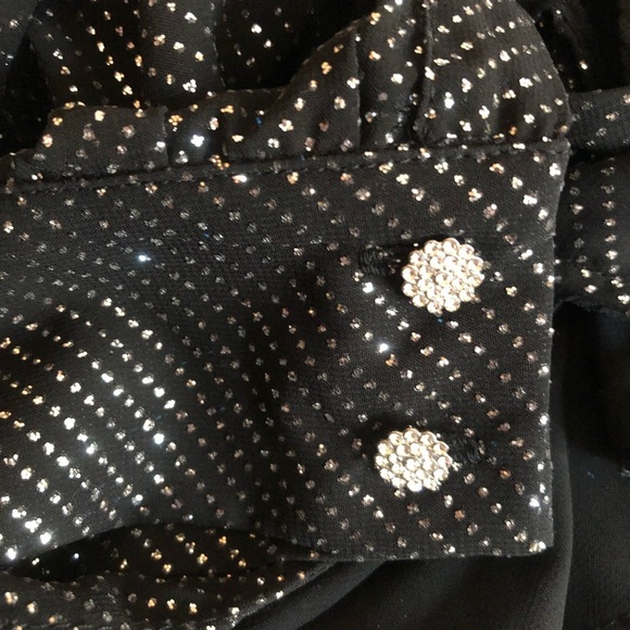 Zara Black & Silver Glitter Long Sleeve Dress 🔥 - Picture 8 of 10